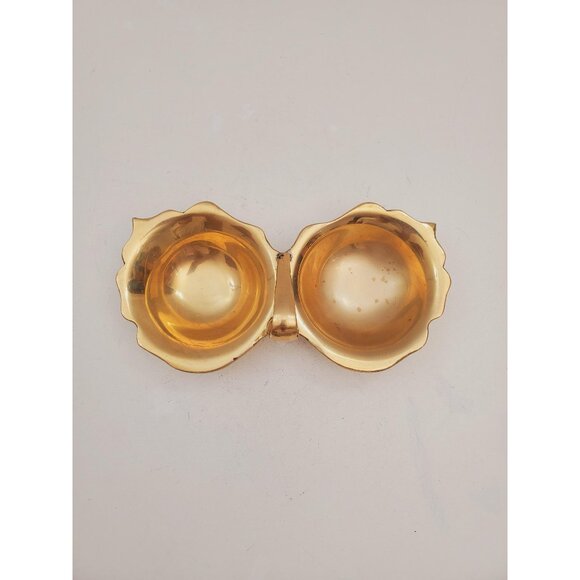 Vintage 1950s / BRASS SOAP DISH / Solid Brass Soap Holder Soap Dispenser Vintage - Picture 1 of 10